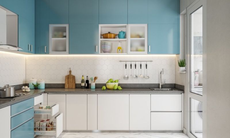 A Modern 2 BHK Apartment Design With Wood Work
